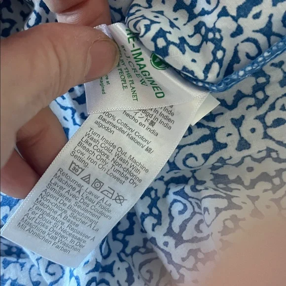 J.Crew Raglan cotton popover top Size XS - Picture 8 of 10